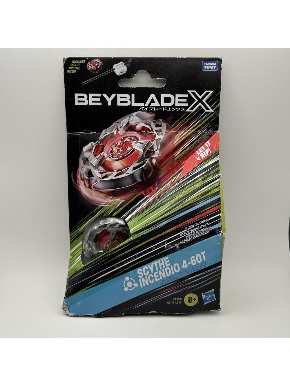 Takara Tomy/Hasbro Beyblade X Scythe Incendio 4-60T Balance Type - BRAND NEW